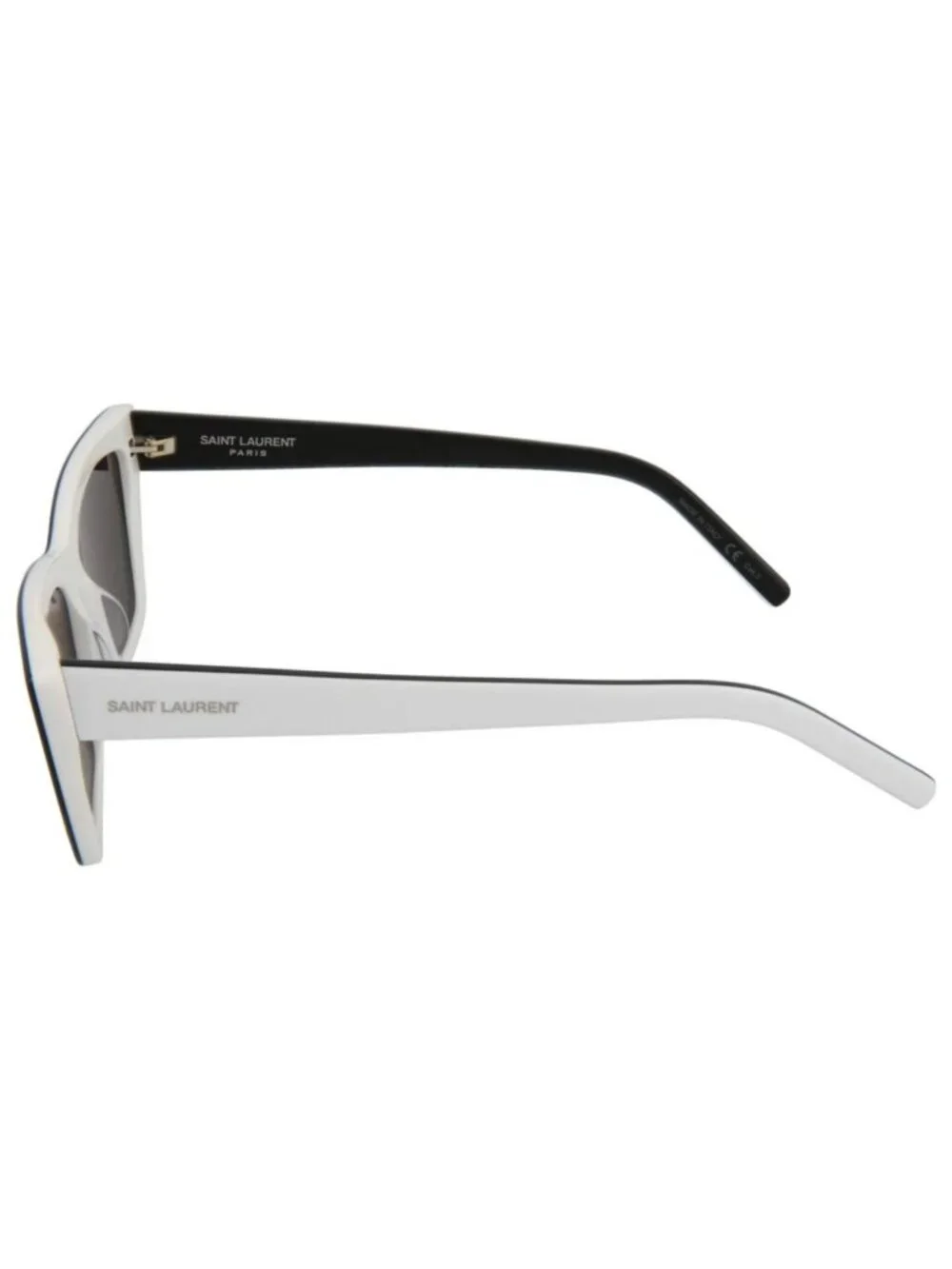 New Saint Laurent Women's Sunglasses Cat Eye Acetate Frame Black White Grey